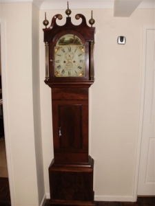 grandfather clock made by John Pope Vibert born 1790 in Penzance